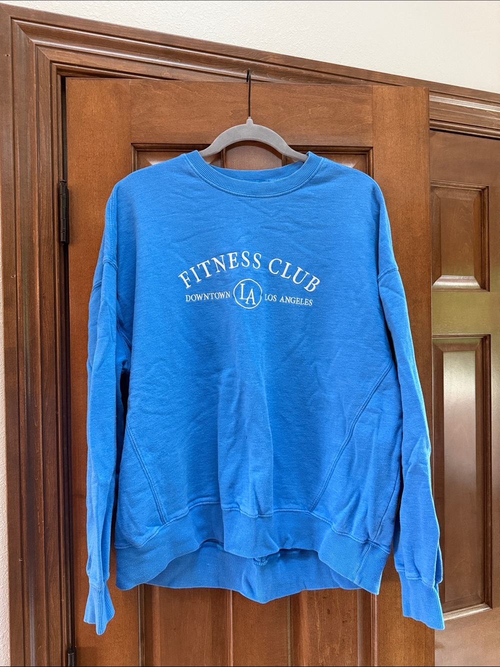 Garage Blue 'Fitness Club' Crewneck Sweatshirt